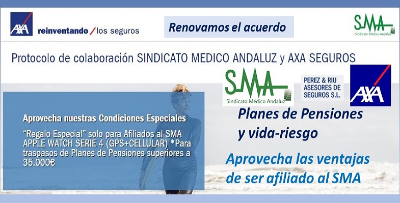 Renovamos el acuerdo con AXA para el 2018. Planes de Pensiones y seguros vida-riesgo