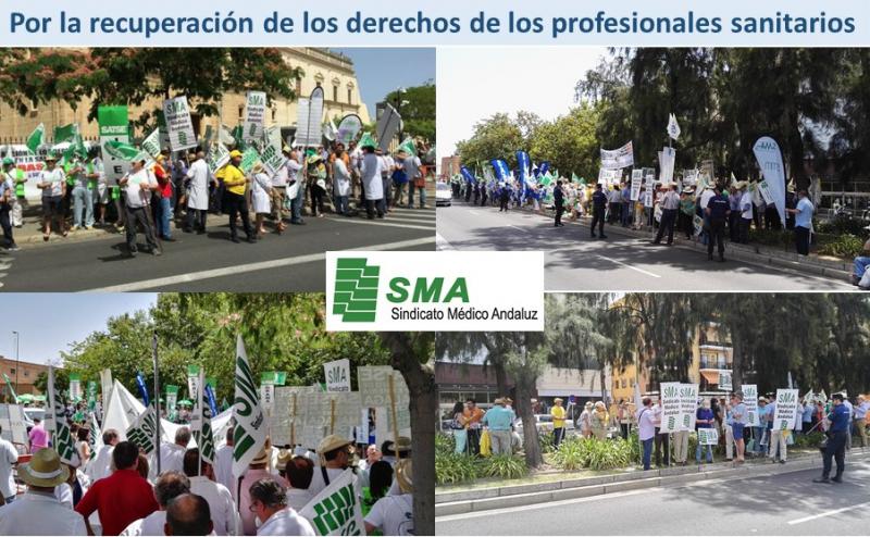 Los sindicatos profesionales de la sanidad andaluza exigen la devolución «real» de los recortes.
