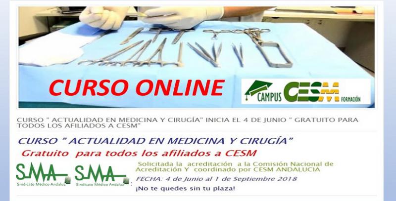 Nuevos cursos de formación en Campus CESM. Actualización en Medicina y Cirugía.