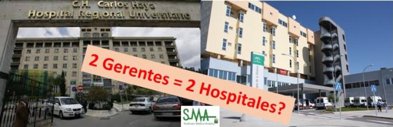 Salud también recupera gerentes diferenciados en los dos hospitales de Málaga.