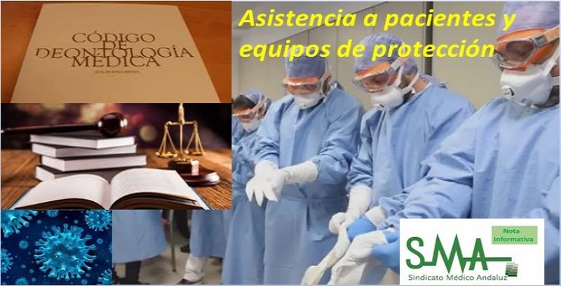 COMUNICADO DEL SINDICATO MÉDICO ANDALUZ SOBRE LA ASISTENCIA A PACIENTES INFECTADOS POR SARS-CoV-2 SIN EQUIPOS DE PROTECCIÓN ADECUADOS.