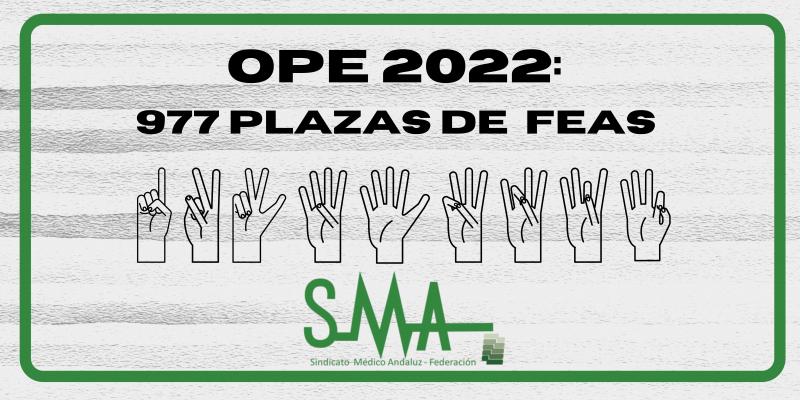 977 plazas de FEAs en la OPE 2022