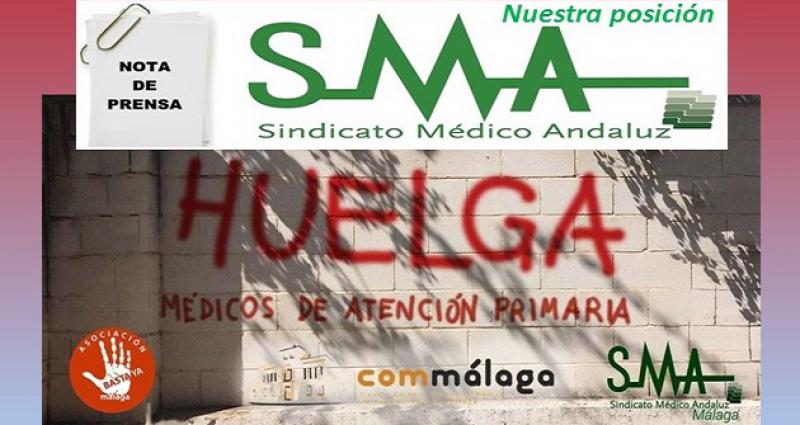 La posición del Sindicato Médico Andaluz ante la convocatoria de huelga de médicos de AP en Málaga.