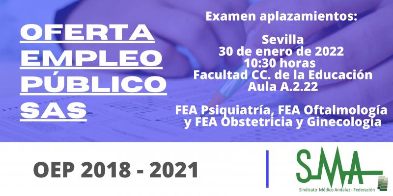 30 de enero: Examen de aplazamiento por embarazo o Covid