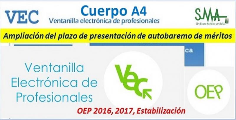 OEP 2016. Ampliación del plazo de presentación del Autobaremo de méritos para Cuerpo A4, especialidades Veterinaria y Farmacia.