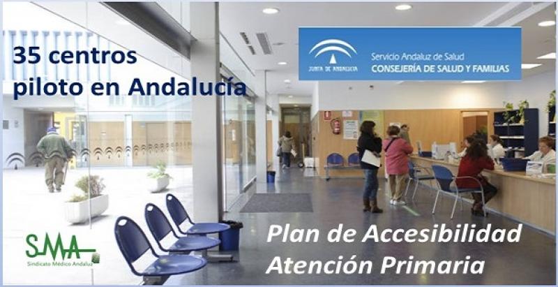 Dice la prensa que 35 centros de salud de Andalucía prueban el plan para desatascar la atención primaria.
