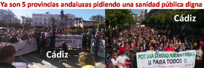 La «marea blanca» contra los recortes sanitarios en Andalucía llega a Jerez.