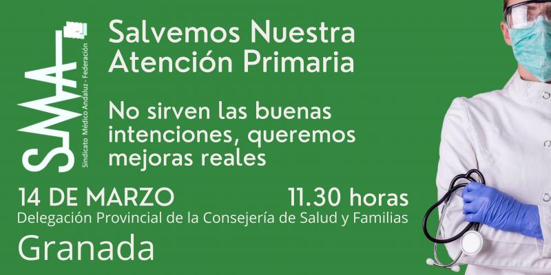 Médicos andaluces se concentrarán en Granada para pedir una Atención Primaria de calidad