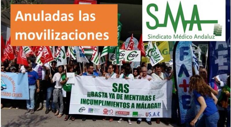 Desconvocadas las movilizaciones por la sanidad en Málaga