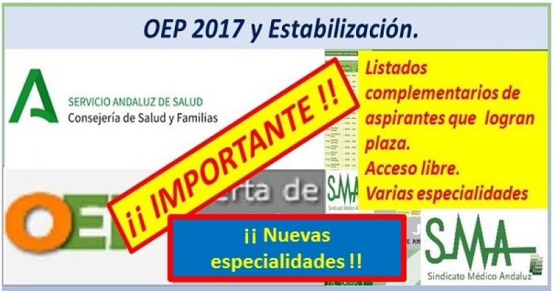 Corrección errores de los nuevos nombramientos de la OEP ordinaria y extraordinaria de las plazas no cubiertas, especialidad FEA Medicina Interna.