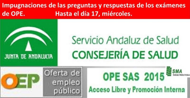 ¿​Cómo puedo impugnar las preguntas o las respuestas de los exámenes de la OPE celebrados este pasado día 13 de Febrero?