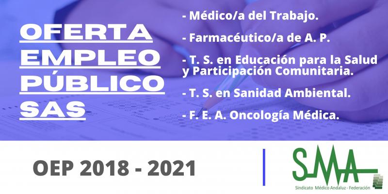 Primeras convocatorias específicas de la OEP 2018-2021 de determinadas categorías sanitarias de acceso libre del SAS 