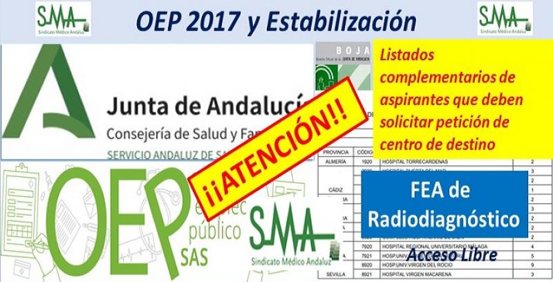 Nuevos nombramientos de la OEP ordinaria y extraordinaria de las plazas no cubiertas, FEA Radiodiagnóstico.