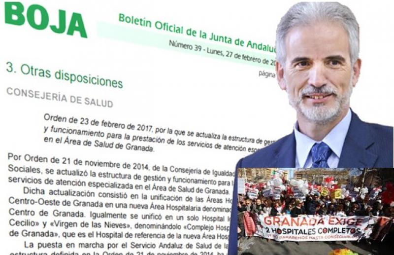 La Junta de Andalucía hace oficial el fin de la fusión hospitalaria en Granada.