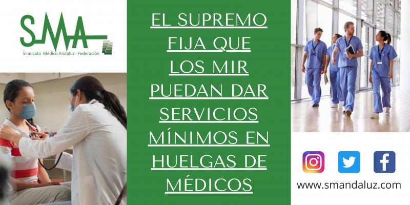 El Supremo fija que los MIR puedan dar servicios mínimos en huelgas de médicos