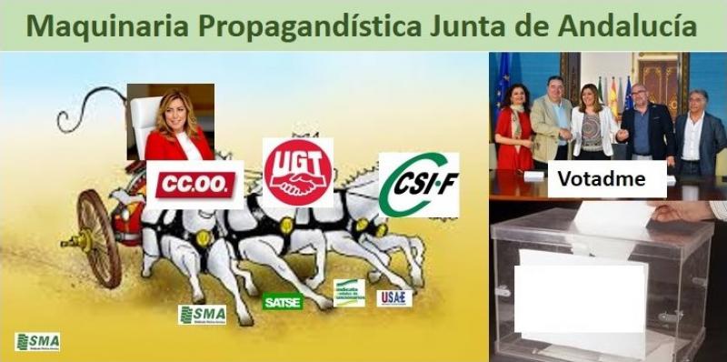 La maquinaria propagandística de la Junta se pone en marcha.