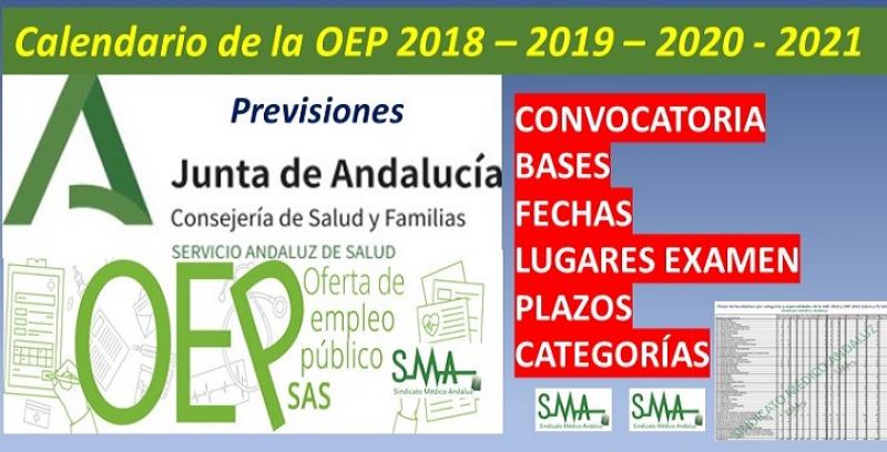 basura Novelista Diacrítico Calendario previsto para la futura OEP 2018-2021. | Sindicato Médico Andaluz