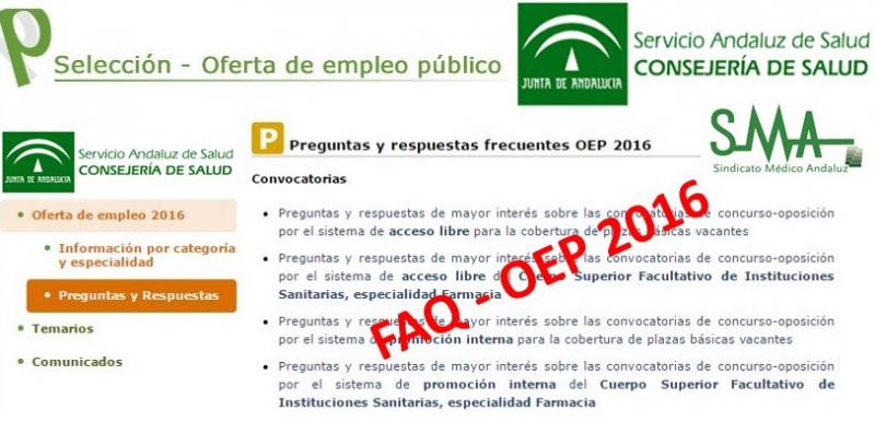 Preguntas y respuestas frecuentes OEP 2016, temarios...