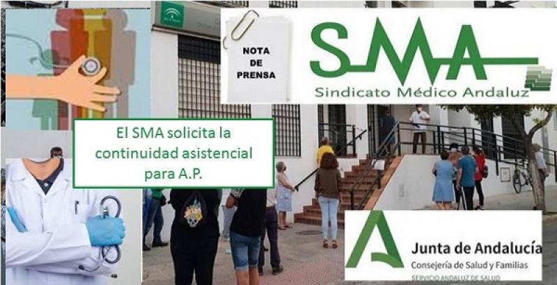 Situación de la Atención Primaria en Andalucía: El SMA solicita la continuidad asistencial como paso imprescindible.
