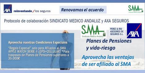 Nueva oferta de seguros AXA. Planes de pensiones y seguros vida-riesgo.
