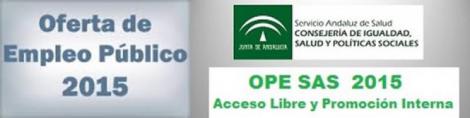 A partir de mañana, día 31, se publicarán en BOJA, las listas de personas admitidas/excluidas de la OEP 2013-2015 del SAS.