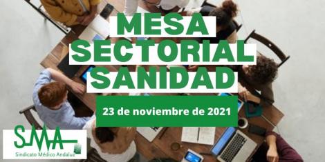 Mesa Sectorial de Sanidad del Servicio Andaluz de Salud del 23 de noviembre de 2021