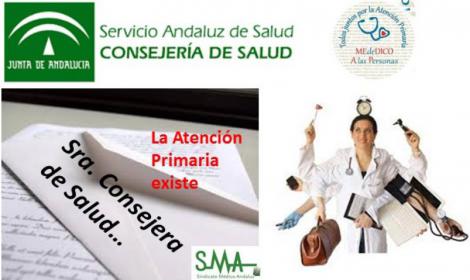A la nueva Consejera de Salud le recordamos que la Atención Primaria existe.