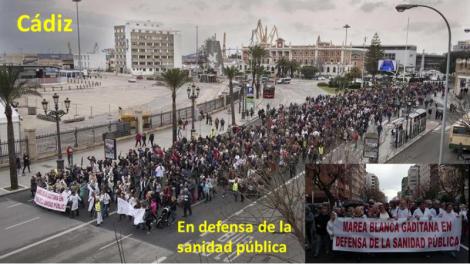 La Marea Blanca exige en Cádiz 