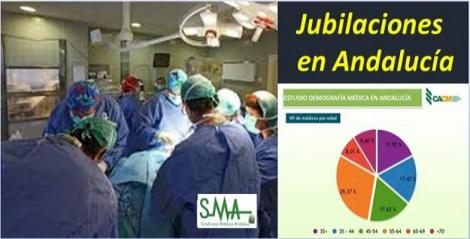 Más del 45% de los médicos andaluces se jubilarán en la próxima década.