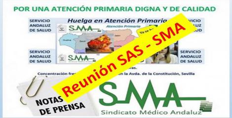El SAS se reúne con el Sindicato Médico Andaluz para abordar la situación de la Atención Primaria y sus reivindicaciones.