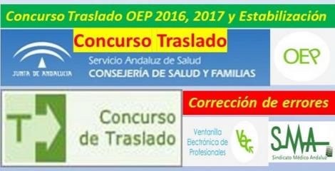 Concurso de Traslados: Publicadas en el Boja resoluciones que corrigen errores materiales detectados en los destinos de algunas categorías.