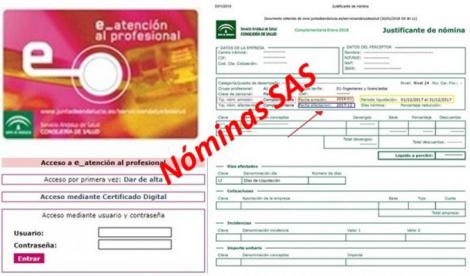 Cambios en el formato de las nóminas del SAS desde este mes.