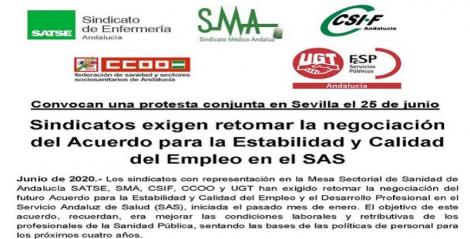  Exigimos retomar la negociación del Acuerdo para la Estabilidad y Calidad del Empleo en el SAS.
