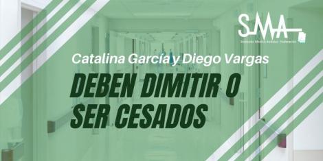 Catalina García y Diego Vargas deben dimitir o ser cesados
