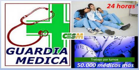 Si los médicos trabajaran a turnos en vez de hacer guardias de 24 horas, harían falta 50.000 profesionales más.