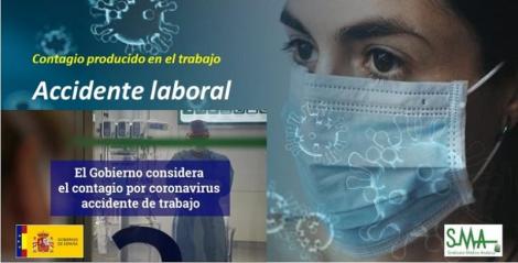 El Gobierno rectifica y considera el contagio por coronavirus accidente laboral a todos los efectos.