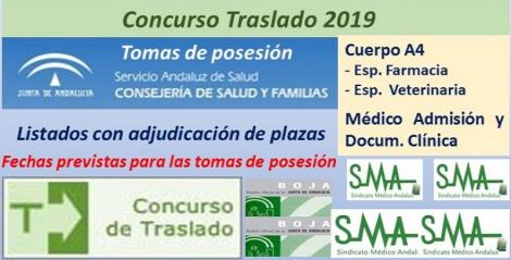 Concurso de Traslados 2019. Publicado en el Boja la resolución definitiva del Cuerpo A4, especialidades Farmacia y Veterinaria y de Médico de Admisión.