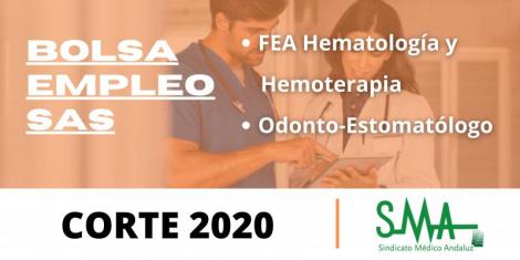 Bolsa. Lista definitiva de personas candidatas de Bolsa de FEA Hematología y Hemoterapia y Odonto-Estomatólogo (corte 2020)