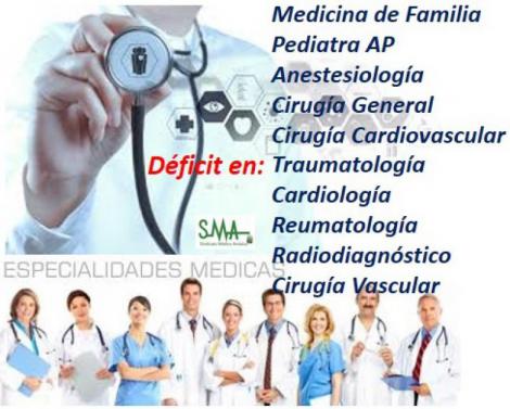 Sanidad identifica las especialidades con más déficit de profesionales sanitarios.