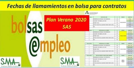 Plan de Vacaciones del SAS Verano 2020.