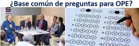 Profesionales proponen una base común de preguntas para las OPE.