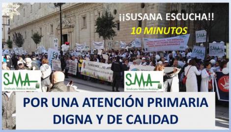 Éxito de la huelga de Atención Primaria convocada ayer 27 de noviembre.