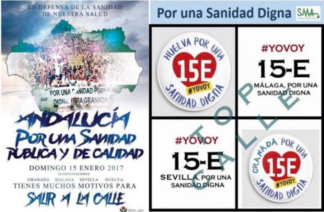 Las mareas blancas vuelven a la calle en Andalucía con todos los frentes abiertos.
