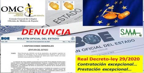 El CGCOM denunciará ante la Unión Europea el Real Decreto Ley de medidas urgentes de personal sanitario.