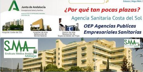 La Agencia Sanitaria Costa del Sol maltratada en la OEP de estabilización prevista para las Agencias Públicas Sanitarias (APS).
