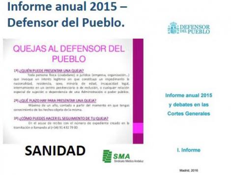 Las listas de espera, el copago farmacéutico y la exclusión sanitaria, lo más destacado en el informe del Defensor del Pueblo, desde el punto de vista de la Salud.