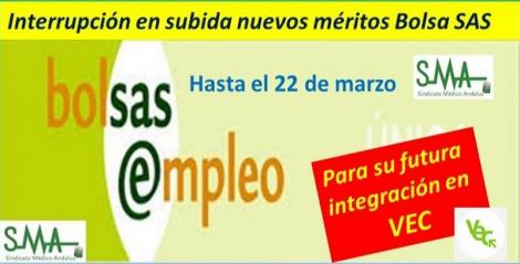 Interrupción de la subida de nuevos méritos en Bolsa de Empleo Temporal por mejoras en la aplicación BolSAS.