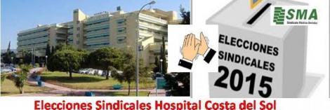 Rotundo éxito del SMA en las elecciones sindicales del Hospital Costa del Sol.