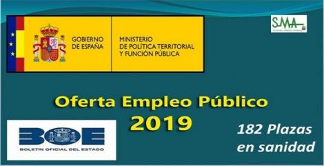 Pocas plazas de sanidad en la gran oferta de empleo público estatal de 2019.
