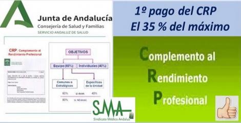 El Sindicato Médico Andaluz celebra que el SAS abone en un primer pago el 35 % del CRP.